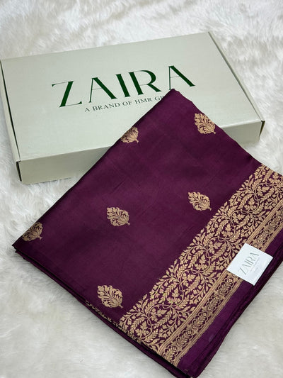 Wine Shades Meena Boota Handwoven Paper Silk RM-31