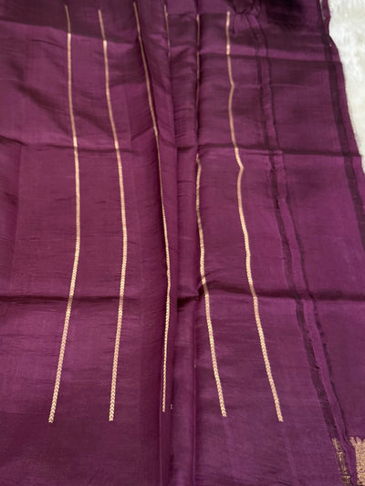 Wine Shades Meena Boota Handwoven Paper Silk RM-31