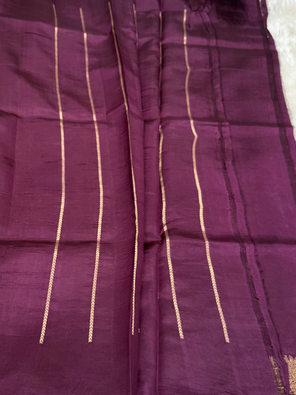 Wine Shades Meena Boota Handwoven Raw Mango Silk RM-31