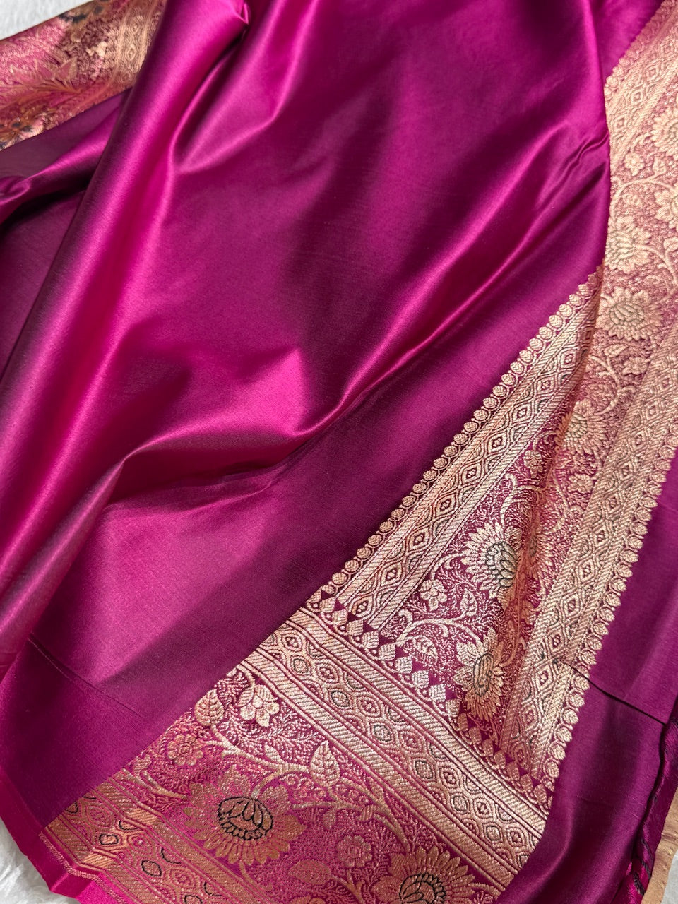 Black Banarasi Boota Katan Silk Saree