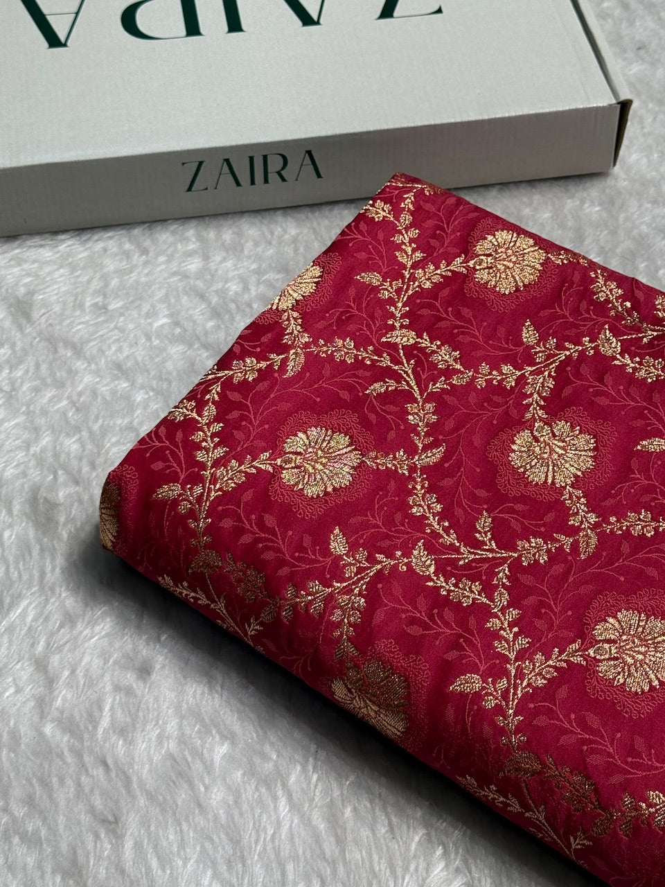 Peach Tanchoi Katan Jaal Silk Saree SKTM05
