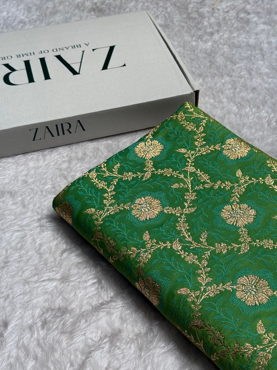 Liril Green Tanchoi Katan Jaal Silk Saree SKTM05