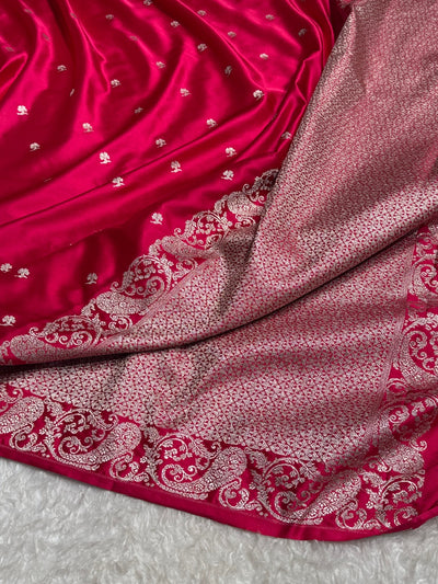 Kairi Border Rani Mashru Silk Saree MCS15