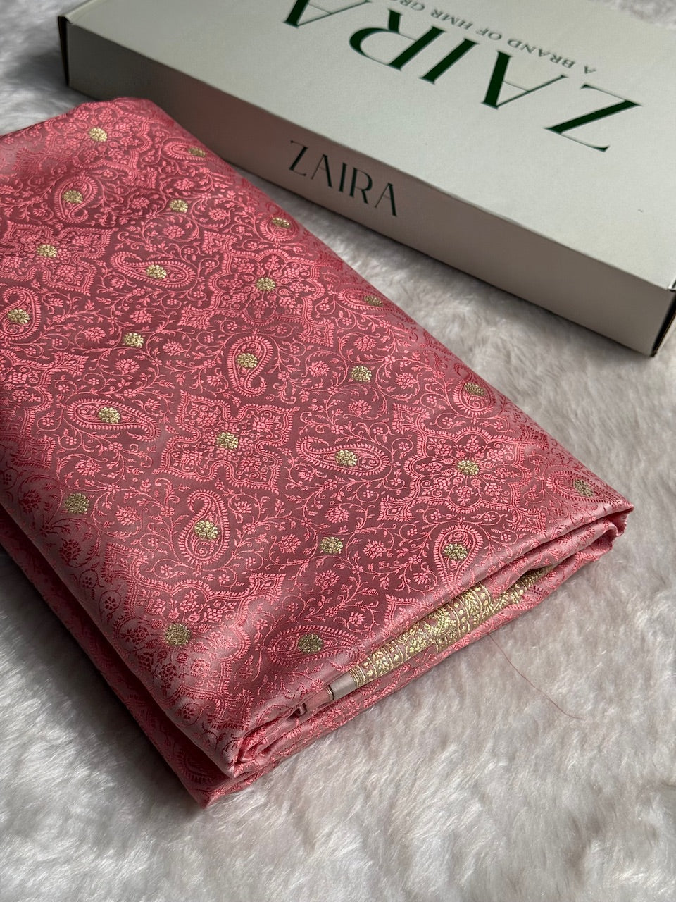Pink Tanchoi Booti Katan Silk Saree SKTM-08