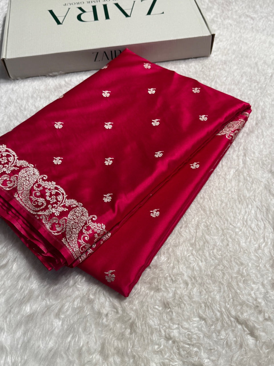 Kairi Border Rani Mashru Silk Saree