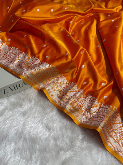 Gold Shades Motif Booti Mashru Silk Saree