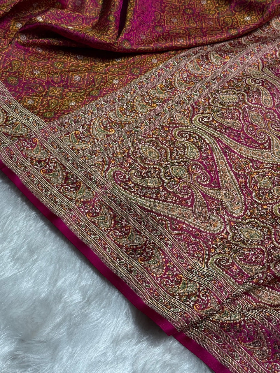 Rani Jamawar Tanchoi Jaal Katan Silk Saree SKTM-19