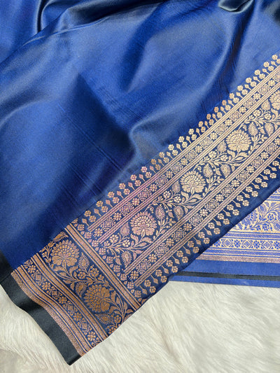 Banarasi Boota Katan Silk Saree In Navy Blue Shades SK03