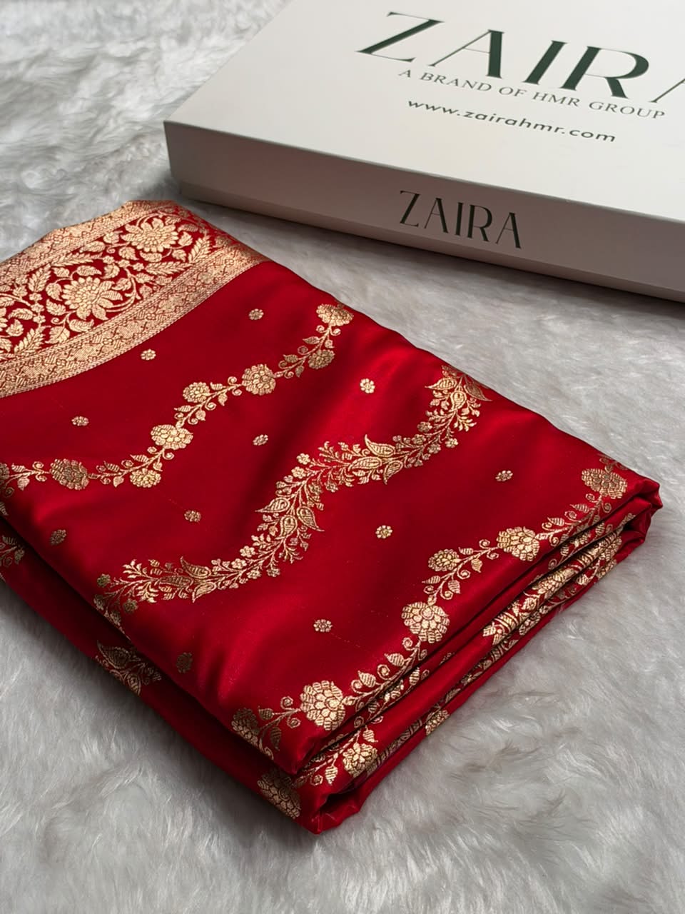 Banarasi Light Weight Satin Silk Red Shades SS66