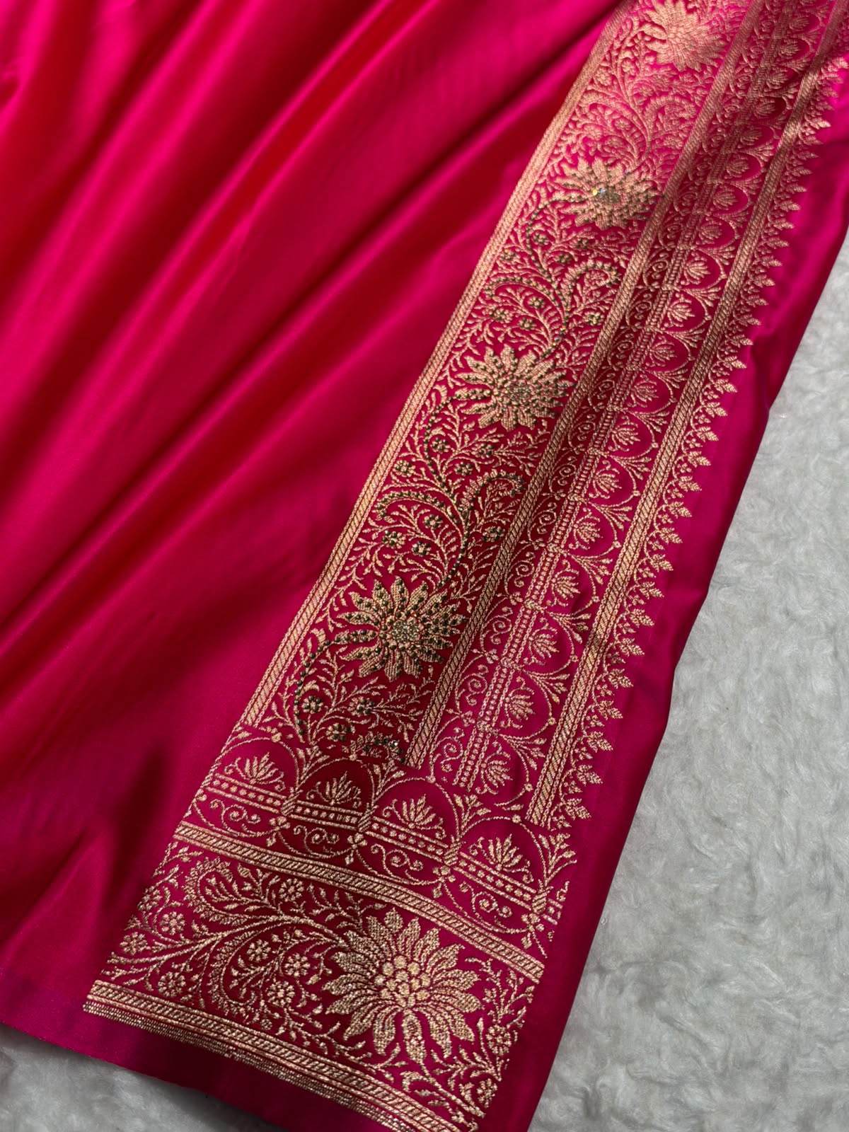 Bridal Mustard Yellow / Rani Pink Cross with Swarovski Stone Work Bsk155