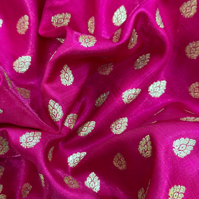 Satin Silk Booti in Pink Shades SS01